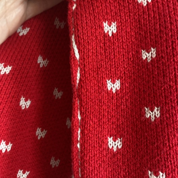 🆕 FREE PEOPLE 🇺🇸 Easy Street Sweater in Cherry 🍒 Combo Size Large Oversized - Picture 6 of 10